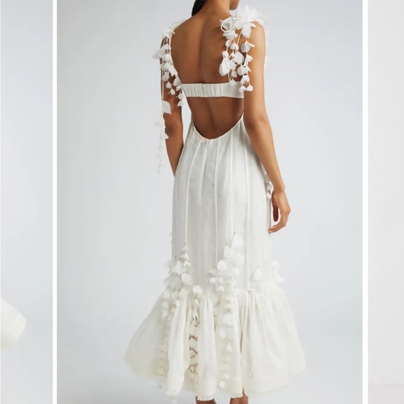 Zimmermann Petals Linen & Silk Corset Gown - Picture 7 of 11